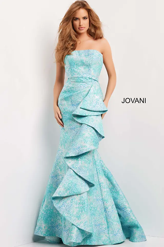 jovani blue dress 08093